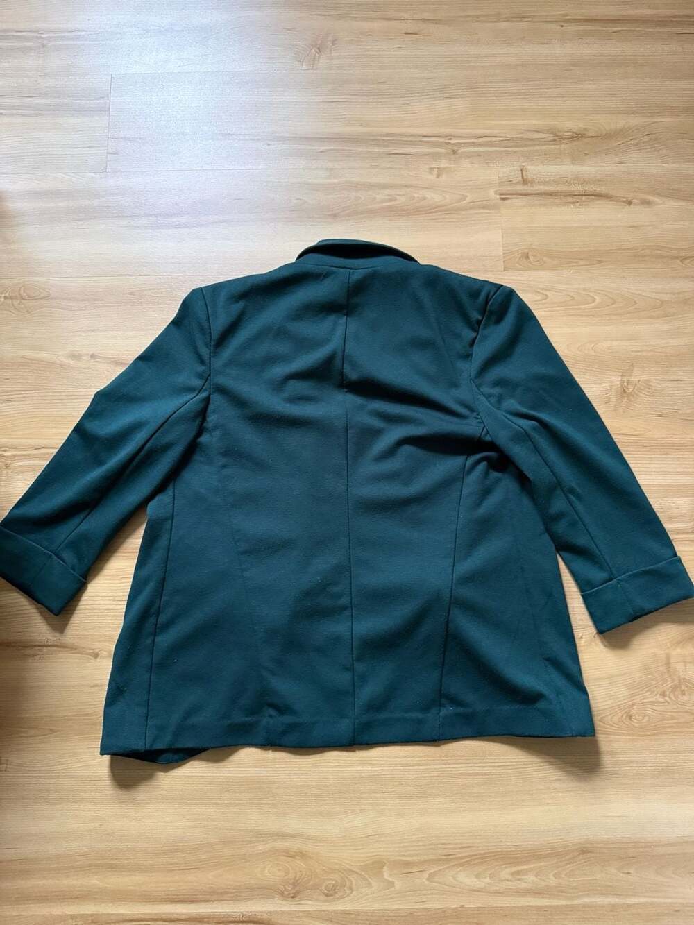 LC Lauren Conrad Open Blazer Women's Sz 4 Dark green Career Classic Long Sleeve - Picture 4 of 6